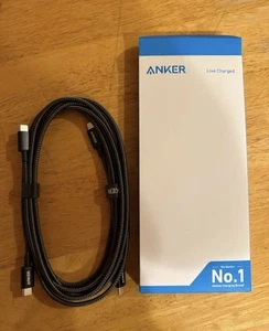 Anker 2pc Braided USBc To USBc 6ft 60w Cables - Photo 1 sur 2