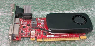 Dell Nvidia GeForce GTX 745 4GB DDR3 HDMI DVI VGA High Profile ~ Dell pn : TC2P0 - Image 1 of 4