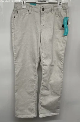 Pantalones cortos a rayas beige talla 4 con etiquetas INC International Concepts para mujer Foto 1 de 4