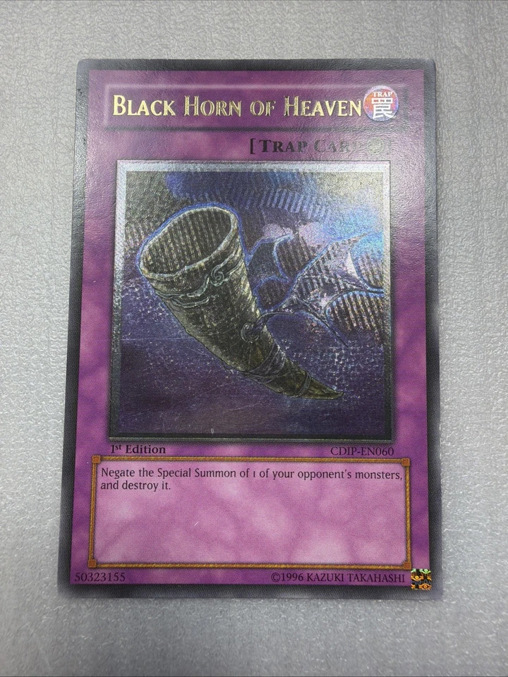 Yugioh! LP Black Horn of Heaven - CDIP-EN060 - Ultimate Rare - 1st Edition - Image 1 of 4