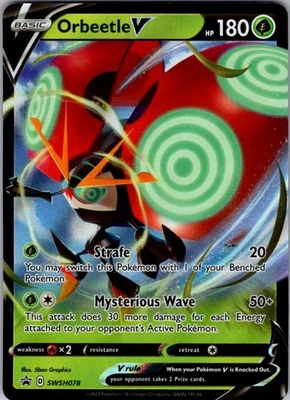 Pokemon | SWSH: Sword & Shield Promo Cards | Orbeetle V - | SWSH078 | NM Holo - Image 1 of 2