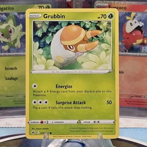 Grubbin 015/159 Non-Holo Common Crown Zenith Pokemon TCG NM/M - Bild 1 von 2