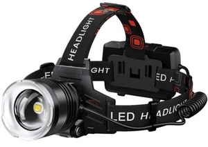 AMAKER LED Rechargeable Headlamp 900000 Lumens Super Bright with 5 Modes & IP... - Picture 1 of 8