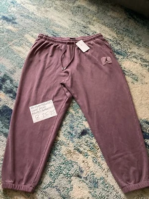 Calça de moletom Nike Air Jordan Flight fleece ameixa masculina tamanho 3XL FRETE GRÁTIS NOVA COM ETIQUETAS!! - Imagem 1 de 4