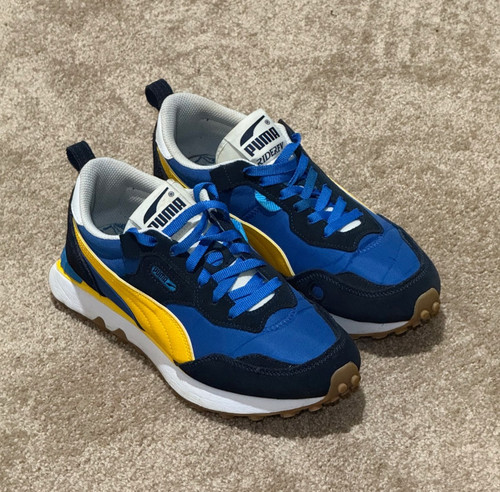 Scarpe sneakers PUMA Rider FV Essentials 387180 01 Royal Navy US da uomo taglia 8 5