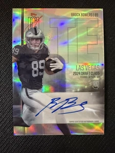 #RCV-BB Brock Bowers 2024 Topps Signature Class Auto Raiders Chrome Variation - Picture 1 of 2