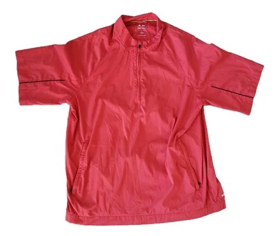 Pulôver Adidas golfe corta-vento camisa tamanho grande ClimaProof - Imagem 1 de 4