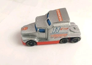 Hot Wheels #11 Kenworth 76 Big Rig Racing Cab Truck 1988 Mattel Silver Mint Ty67 - Picture 1 of 4