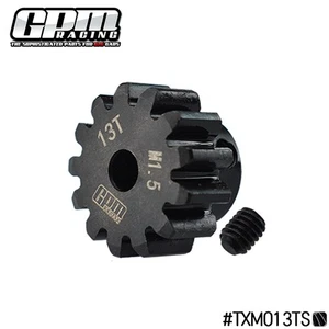 GPM Carbon Steel Motor Gear 13T Motor 5mm Mod 1.5 TRAXXAS 1/5 X-Maxx 1/6 XRT 8S - Picture 1 of 2