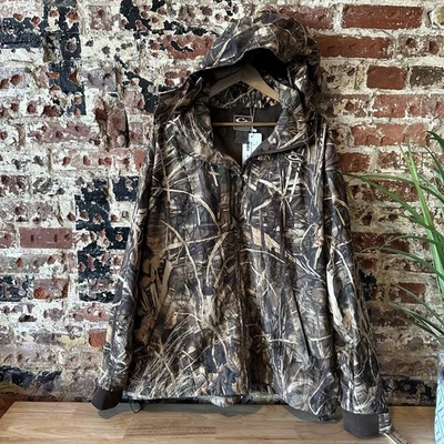 Drake Waterfowl Systems Mens Size 2XL Jacket Camo Advantage Max 4 HD Hooded - Image 1 of 4
