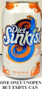 Diet Sunkist Orange #1 USA 2011 EMPTY UNOPEN Dr Pepper Beach Boys Good Vibration - Picture 1 of 2