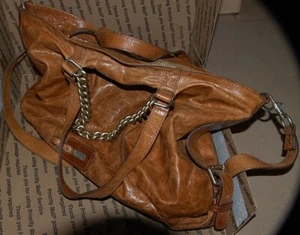 Genuine MaxMara Brown Leather Medium Handbag - Excellent Condition  - Picture 1 of 23