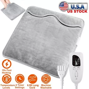 Heated Foot Warmer Winter Electric USB Feet Heating Pad Cushion Fast Heating USA - Picture 1 of 12