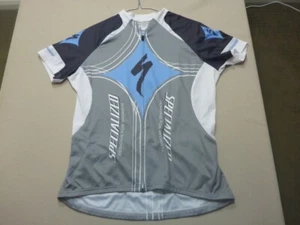 052 WOMENS EX-COND SPECIALIZED GREY / BLK / BLUE CYCLING TOP SZE XL $120 RRP. - Picture 1 of 9