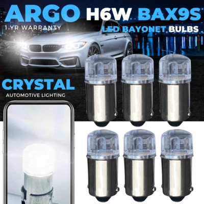 Bax9s H6w Led Canbus Error Free White T4w 434 433 T11 Interior Side Light Bulbs - Image 1 of 4
