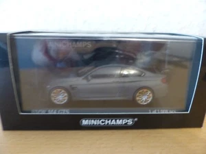 Minichamps 410025220 BMW M4 GTS 2016 grigio opaco ruote arancioni #NUOVO in IMBALLO ORIGINALE# - Foto 1 di 2