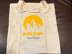 Borsa tote VEUVE CLICKQUOT VCP Champagne Edizione Limitata Cotone Shopping NEVE NUOVA! - Foto 1 di 9