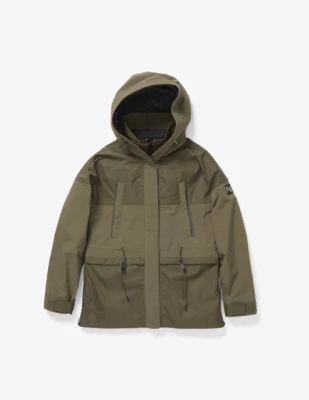 Chaqueta parka de gran tamaño HOLDEN en verde piedra talla XS Foto 1 de 4