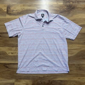 Footjoy Men’s Golf Polo | XL | Pink / Striped - Picture 1 of 6