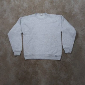 Vintage Pro Spirit Crew Neck Sweater men's M Blank Pullover Gray Sweatshirt - Picture 1 of 10