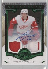 2015 Upper Deck Artifacts Emerald Jersey/Patch /10 Gustav Nyquist #33 Patch Auto