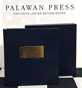 ILLUSTRATED LANCIA PALAWAN LEATHERBOUND LIMITED EDITION BOOK OF 50 NIGEL TROW - Foto 1 di 17