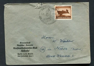 Reich tedesco seconda guerra mondiale: bella copertina del 1944 - fantasia annullo Halle - usato - Foto 1 di 1