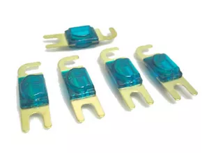 5 PACK MINI ANL Fuses 60 AMP Dark Green - Picture 1 of 1