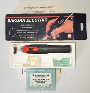 Borrador de batería portátil eléctrico Sakura SE-2000 con 70+ gomas de borrar adicionales probado EXCELENTE - Imagen 1 de 3