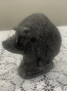 Rare Mating Bears by WOLF SCULPTURES~ Soapstone ~ Made in Canada - Picture 1 of 5