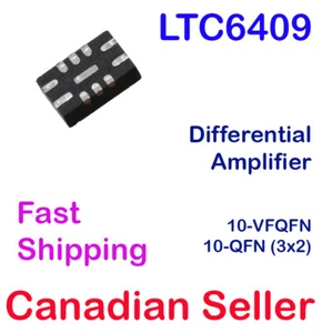 LTC6409 Differential Amplifier IC 10-VFQFN Exposed Pad AD Analog Devices - Picture 1 of 1