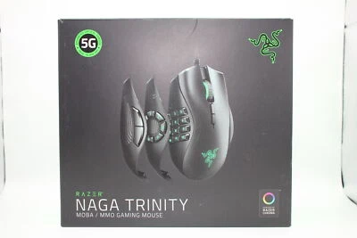 Razer Naga Trinity USB MMO/MOBA Gaming Mouse Black RZ01-02410100-R3M1 Used - Image 1 of 4