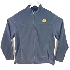 Bass Pro Fleeece Mens XL  Black Full Zip Jacket Pockets Fishing Outdoor Sports - Picture 1 of 10
