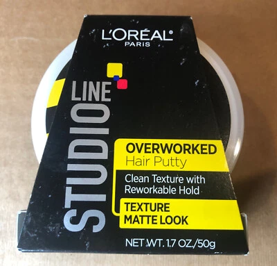 Masilla para cabello con exceso de trabajo L'Oreal Paris Studio Line, aspecto mate 1,70 oz (1 paquete) NUEVA Foto 1 de 4