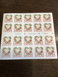 Scott #3274-33 ¢ viktorianisches Liebesblatt mit 20 Briefmarken postfrisch 1999 - Bild 1 von 2