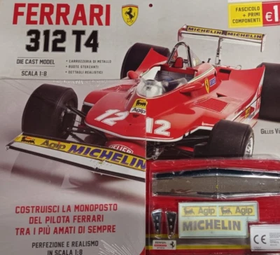 COSTRUISCI FERRARI 312 T4 VILLENEUVE DIE CAST  1:8 VOLUME 1+FASCICOLO.CENTAURIA - Immagine 1 di 2