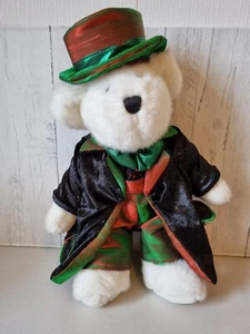 Vintage Dan Dee Weihnachtsbär Stofftier Teddy Plüsch Schleife Mütze 2004 ca. 17 Zoll - Bild 1 von 12