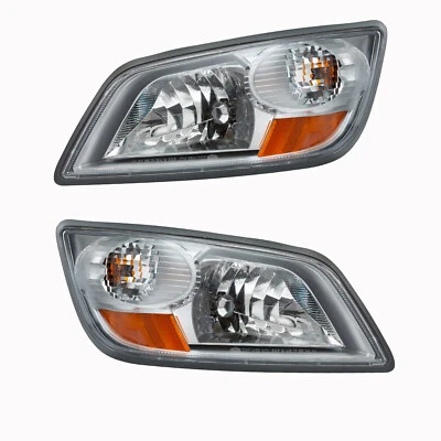 Silver Grey Headlight Assembly Included Bulb Fit For Hino 2006-2019 Truck Foto 1 de 2