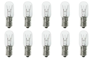 Box of 10 Bulbs 10T5-1/2 Clear 10 Watt 120 Volt E14 (SES) Base 120V 10W - Picture 1 of 3