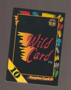 1992 Wild Card Collegiate 10 Stripe Wild Card Surprise Card #1 - Picture 1 of 2