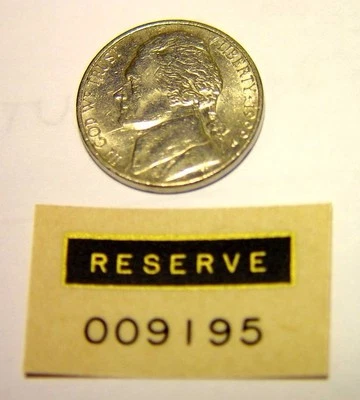 Norton Commando 1968-74, OEM, Fuel tank "RESERVE" DECAL, 00-9195. F/SH - Image 1 of 2