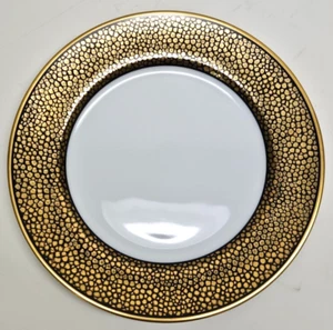 Fitz and Floyd Shagreen Gold Serving Salad Plate 7 5/8" Made in Japan #476 - Picture 1 of 5