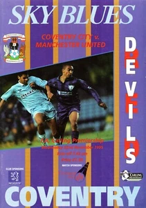 Coventry City v Manchester United 1995-1996 Programa Premier League 22/11/1995 - Imagen 1 de 1