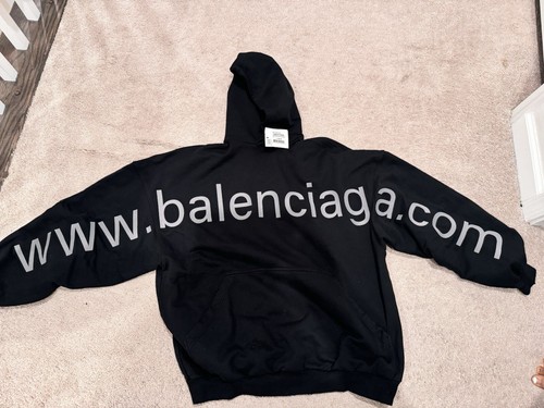 Felpa con cappuccio media Balenciaga