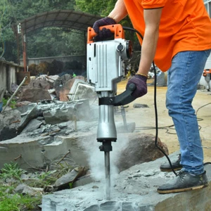 CCTI 2200W Electric Demolition Jack Hammer 1400BPM w/Point & Flat Chisels CDH65A - Picture 1 of 4