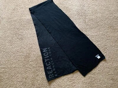 Bufanda Reaction Kenneth Cole Para Hombres Talla Única Unisex Bufandas Negras Largo Invierno Logo Foto 1 de 4