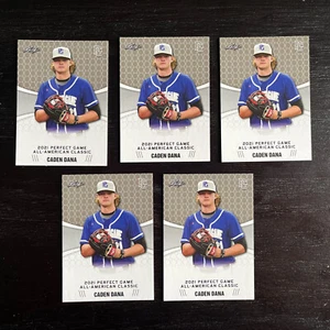 Caden Dana ANGELS 2021 Leaf Perfect Game All American Classic X5 Card Lot RARE - Picture 1 of 2