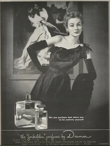 50er Jahre Dana "Forbidden" Parfum Werbung 1956 - Bild 1 von 1