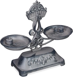 Bilancia Antica Decorativa. Bilancia Da Cucina Retro Tradizionale, 3 Pesi, in Gh - Foto 1 di 12