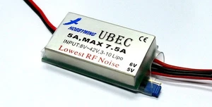 HOBBYWING RC Model 5V 6V / 5A Max 7.5A Low Noise UBEC BEC AC865 - Picture 1 of 3
